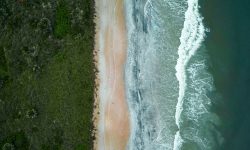 Coastal town along a sandy beach — Lords of the Lands