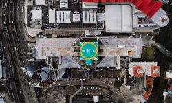 Aerial view of a dense township — Lords of the Lands