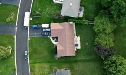 Aerial view of a villa with private pool — Lords of the Lands